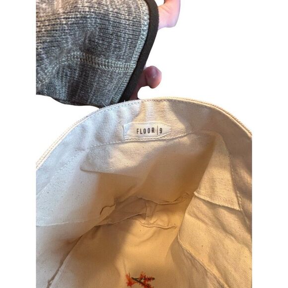 Oh Darling "Lets Be Adventurous" Embroidered Canvas Tote Bag Eco-Friendly & Sty - Picture 8 of 9